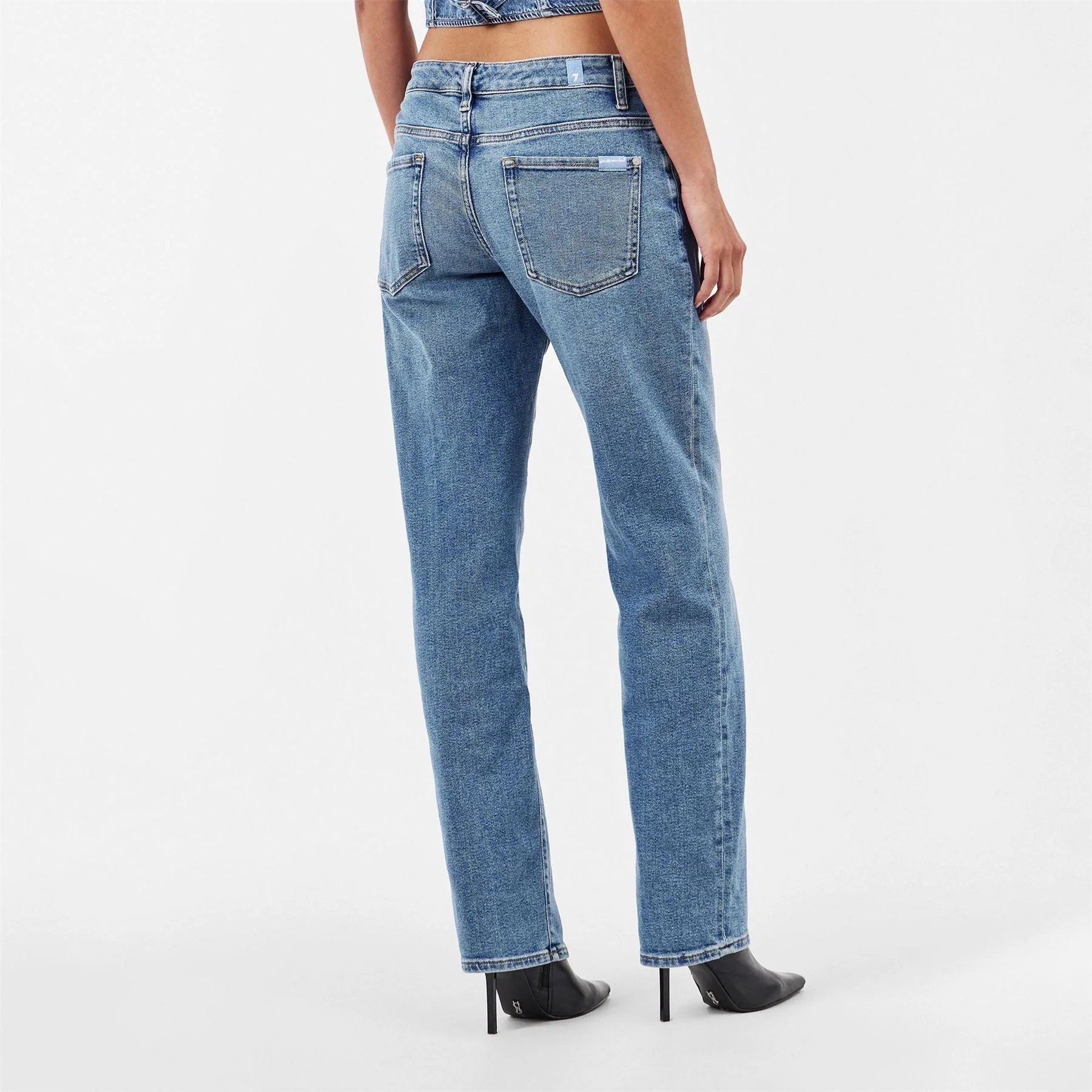 7 For All Mankind Calie Five Pocket Straight Leg Jeans - Image 12
