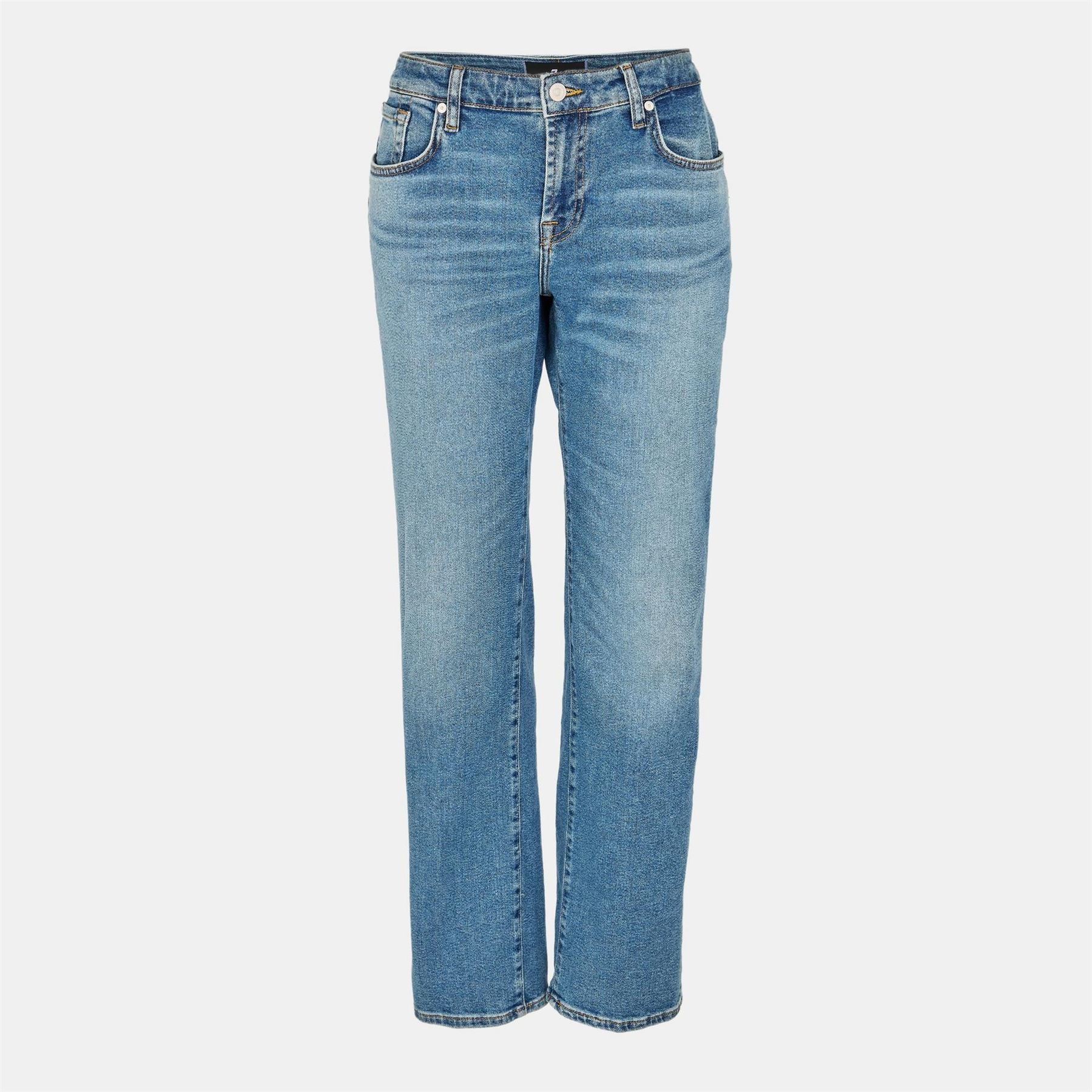 7 For All Mankind Calie Five Pocket Straight Leg Jeans - Image 9
