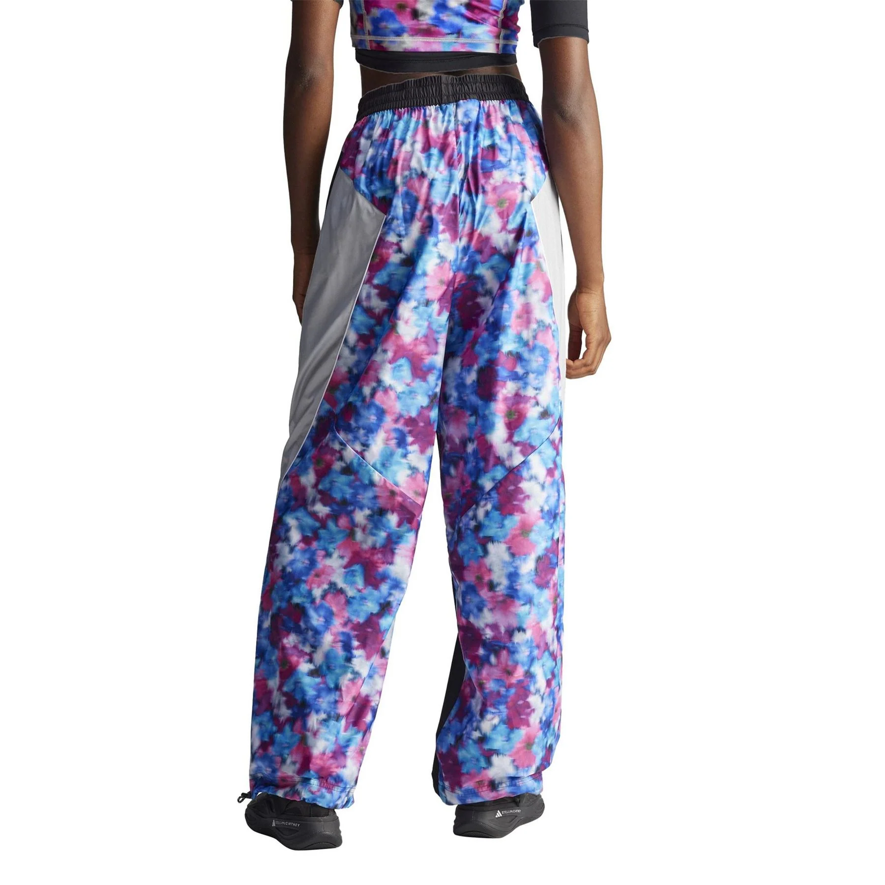 adidas Color Block Patterned Wide Leg Track Pants - Image 3