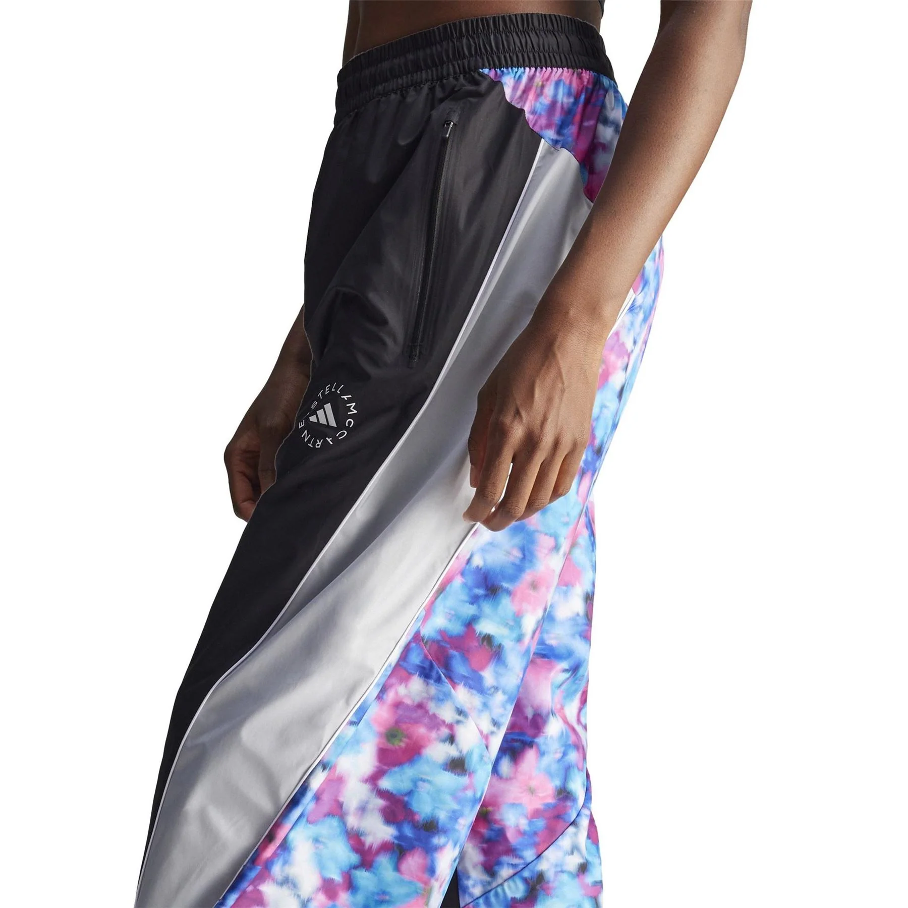 adidas Color Block Patterned Wide Leg Track Pants - Image 4