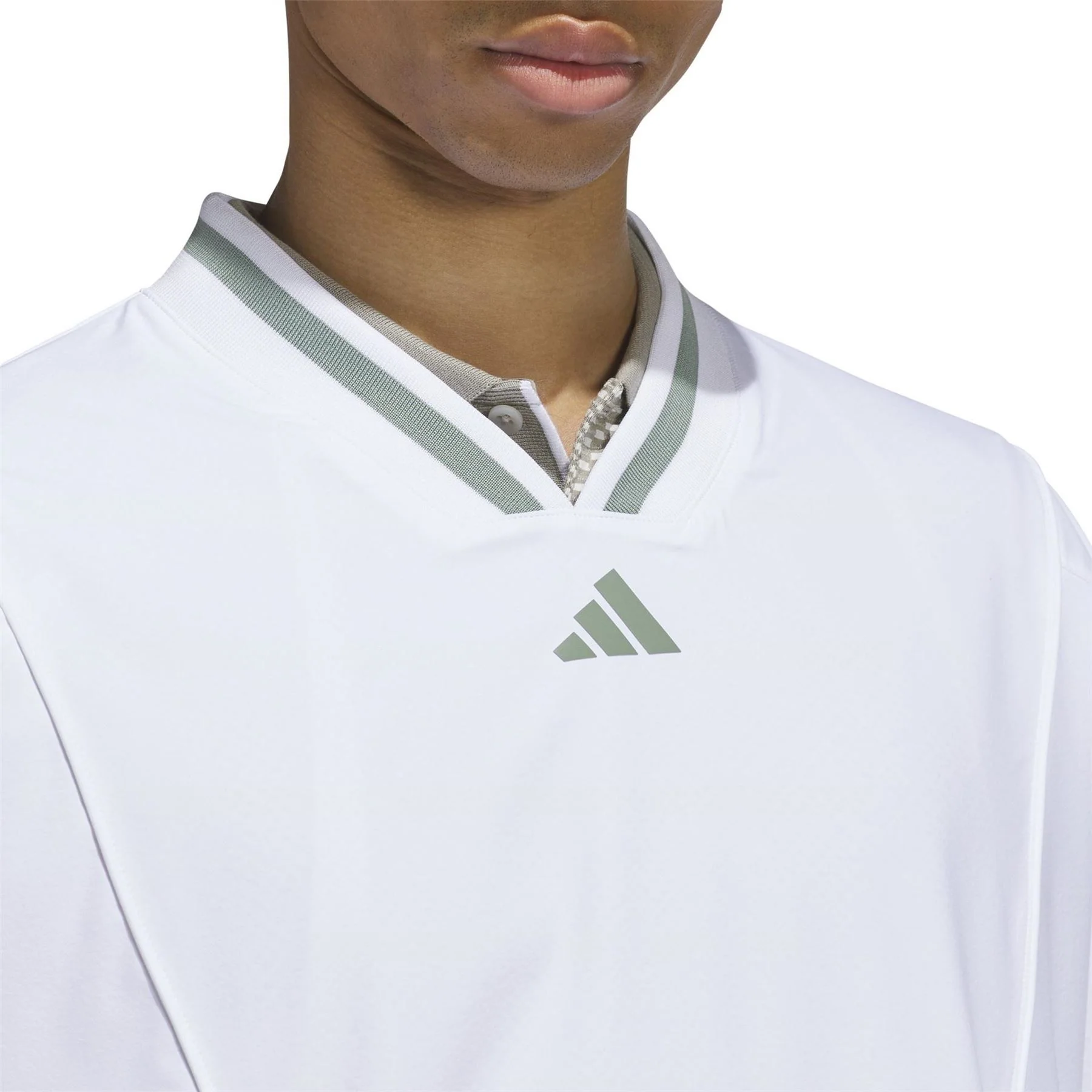 adidas V-Neck Raglan Sleeve Jersey T-Shirt - Image 4