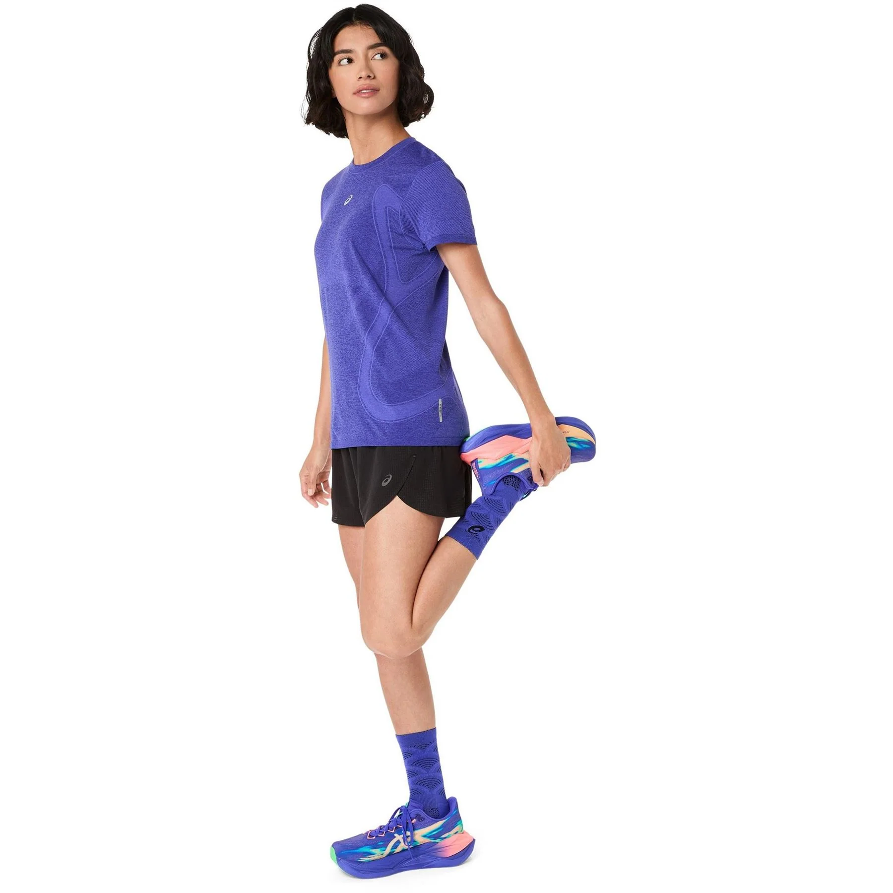 Asics Womens Split Shorts Running Shorts - Image 3