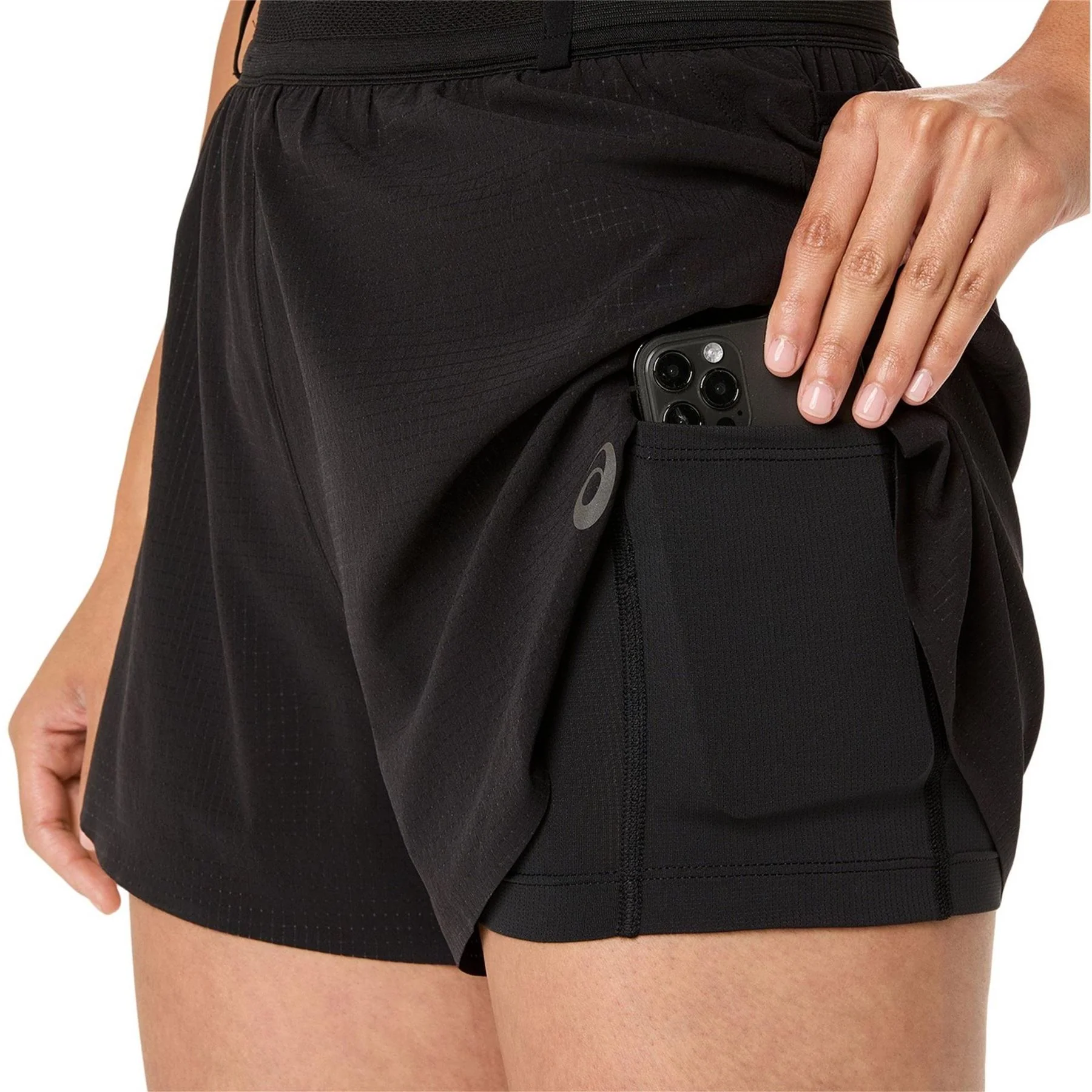 Asics Womens Split Shorts Running Shorts - Image 4