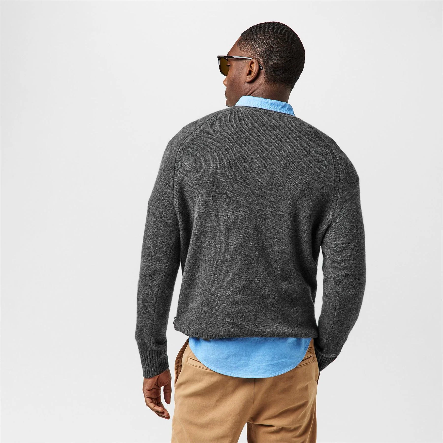 Boss Crew Neck Raglan Long Sleeve Sweater - Image 12