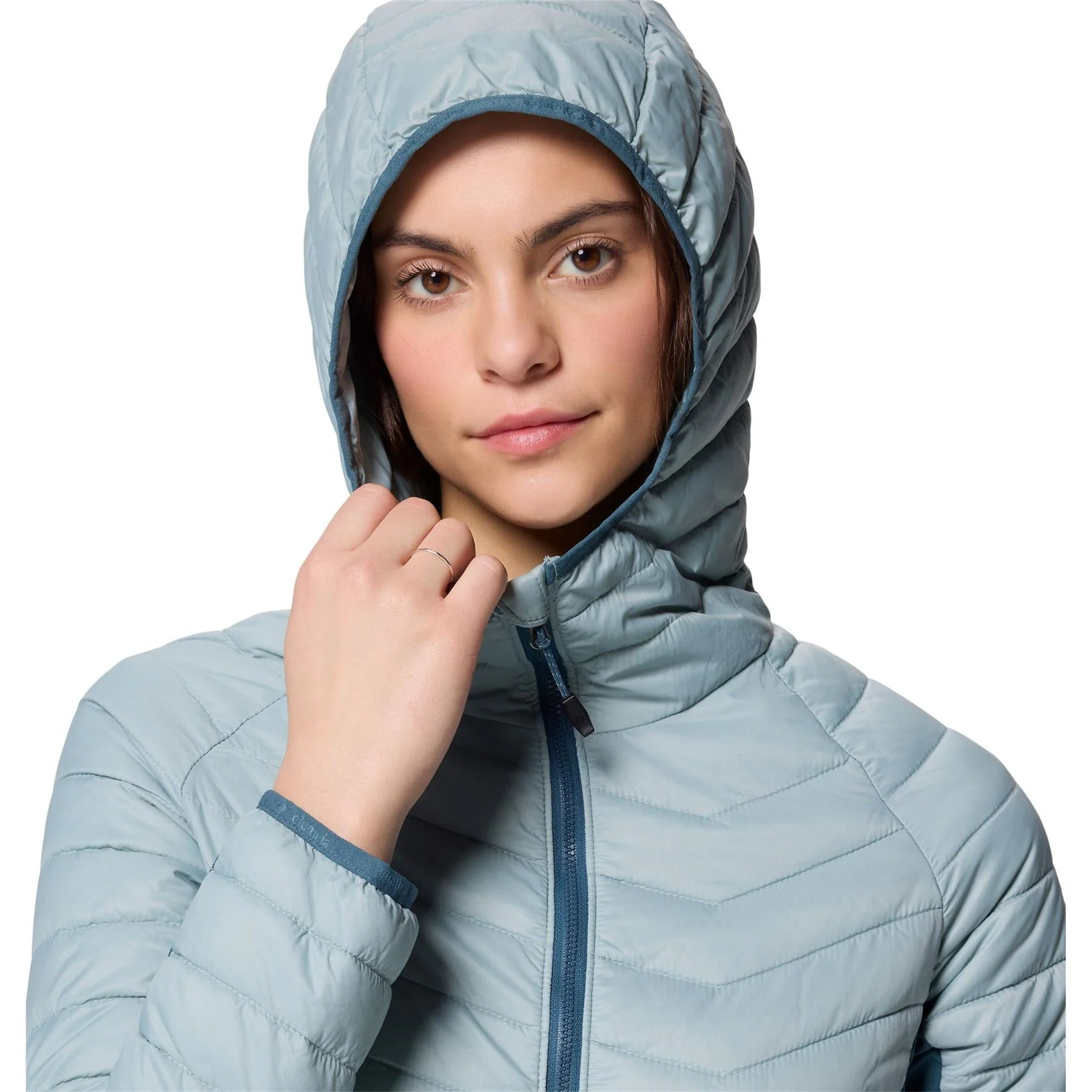 Columbia Solid Patterned Hooded Hybrid Jacket - Image 5