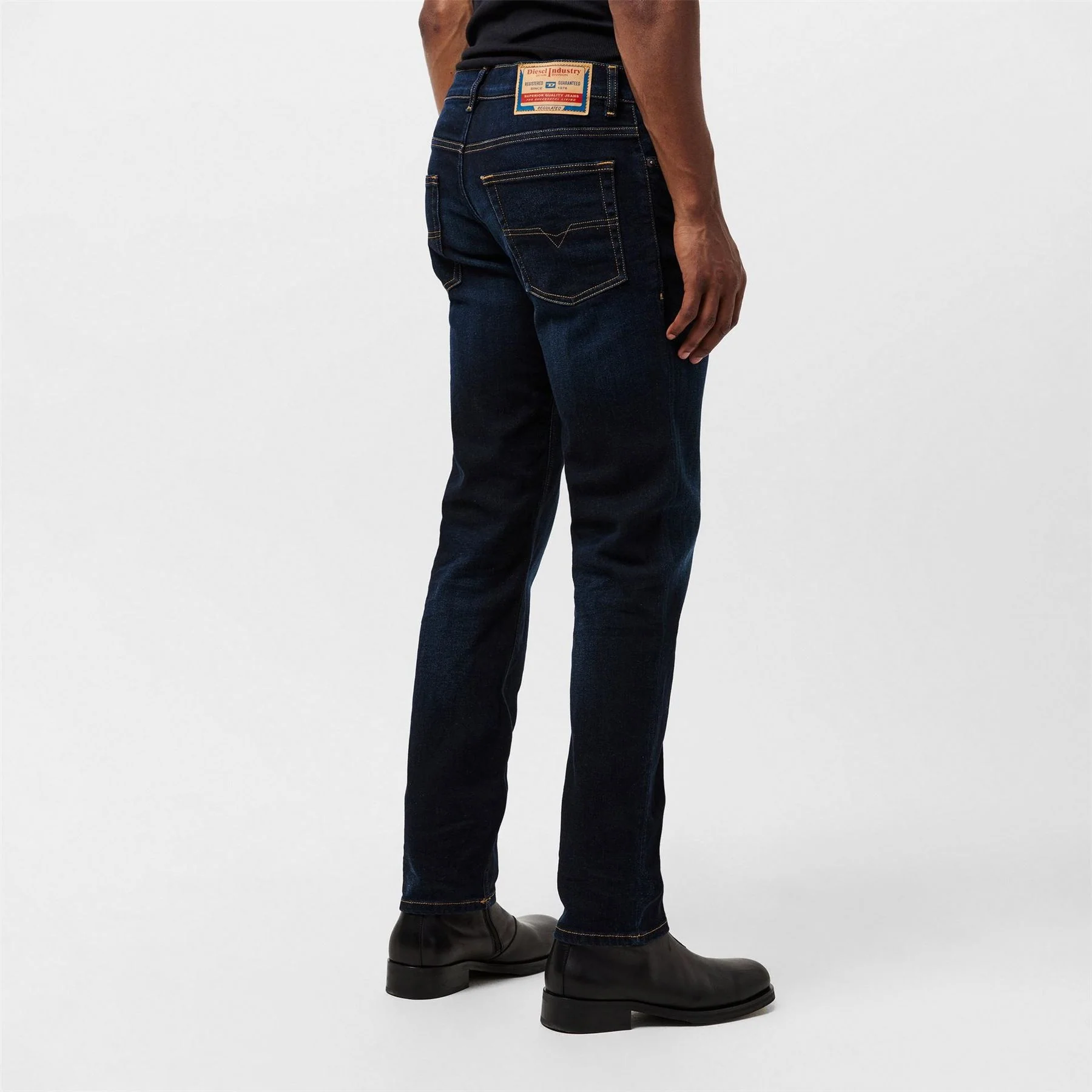 Diesel Five Pocket Tapered Fit Jeans - Image 4