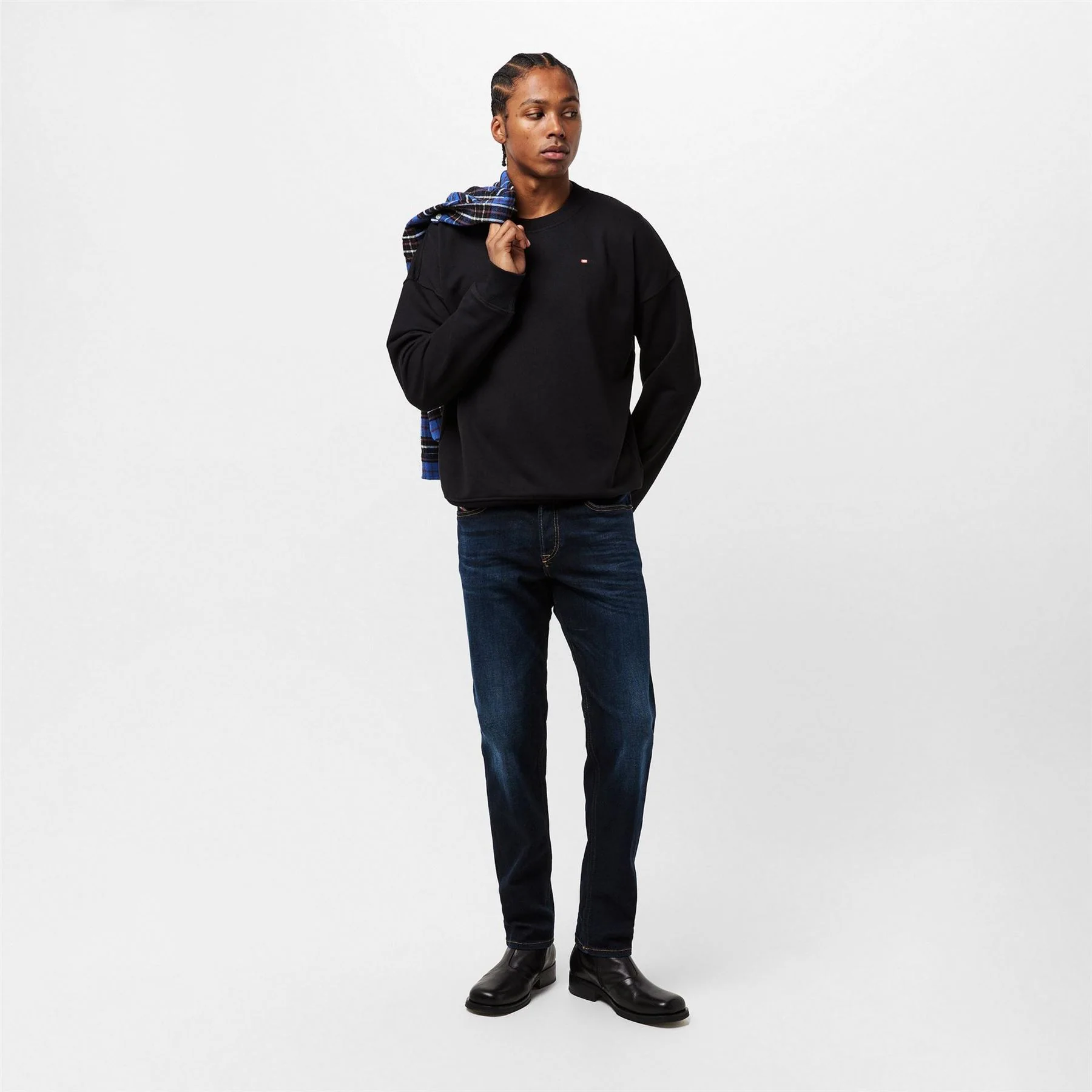 Diesel Five Pocket Tapered Fit Jeans - Image 6