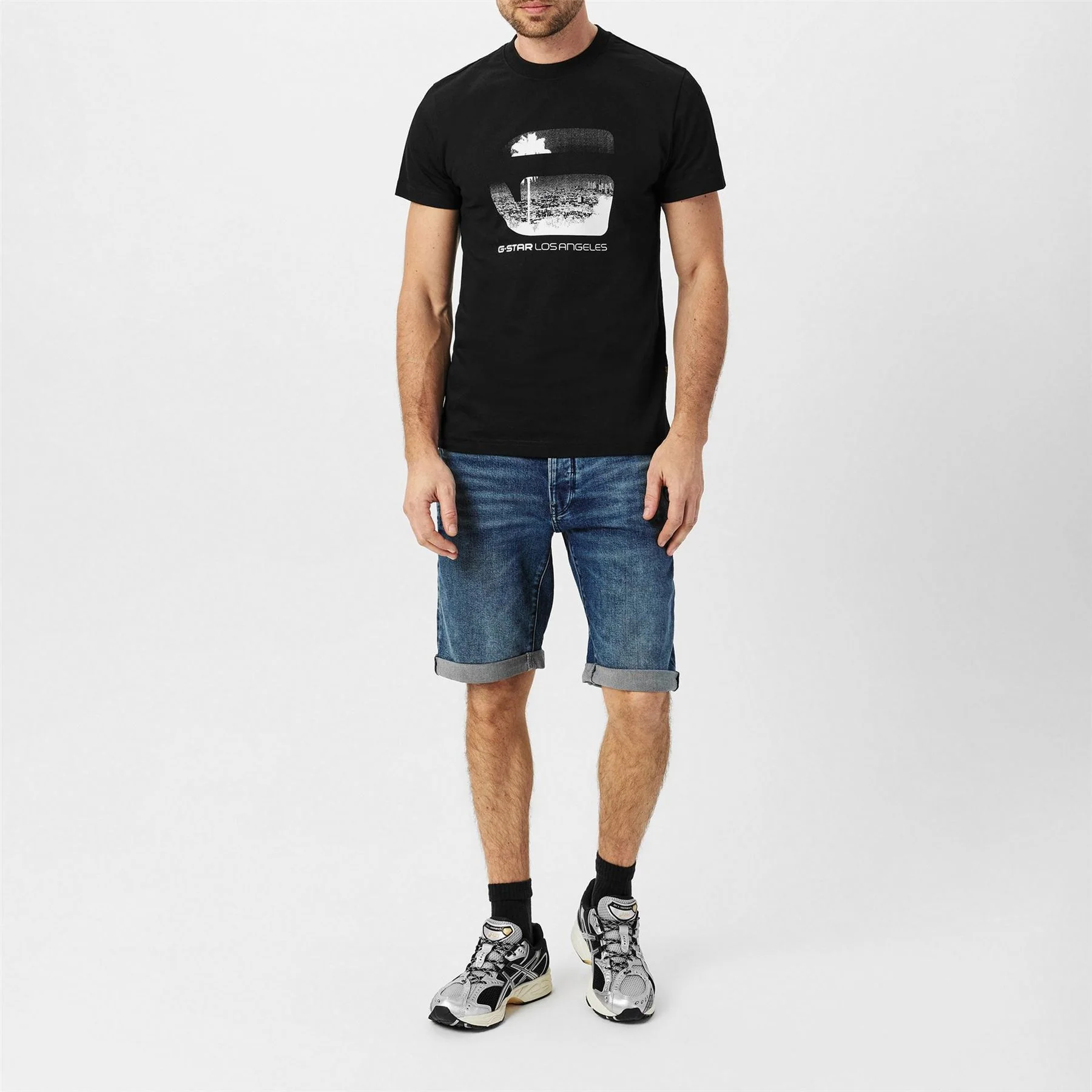 G Star Regular Fit Lettering Crew Neck T-Shirt - Image 12