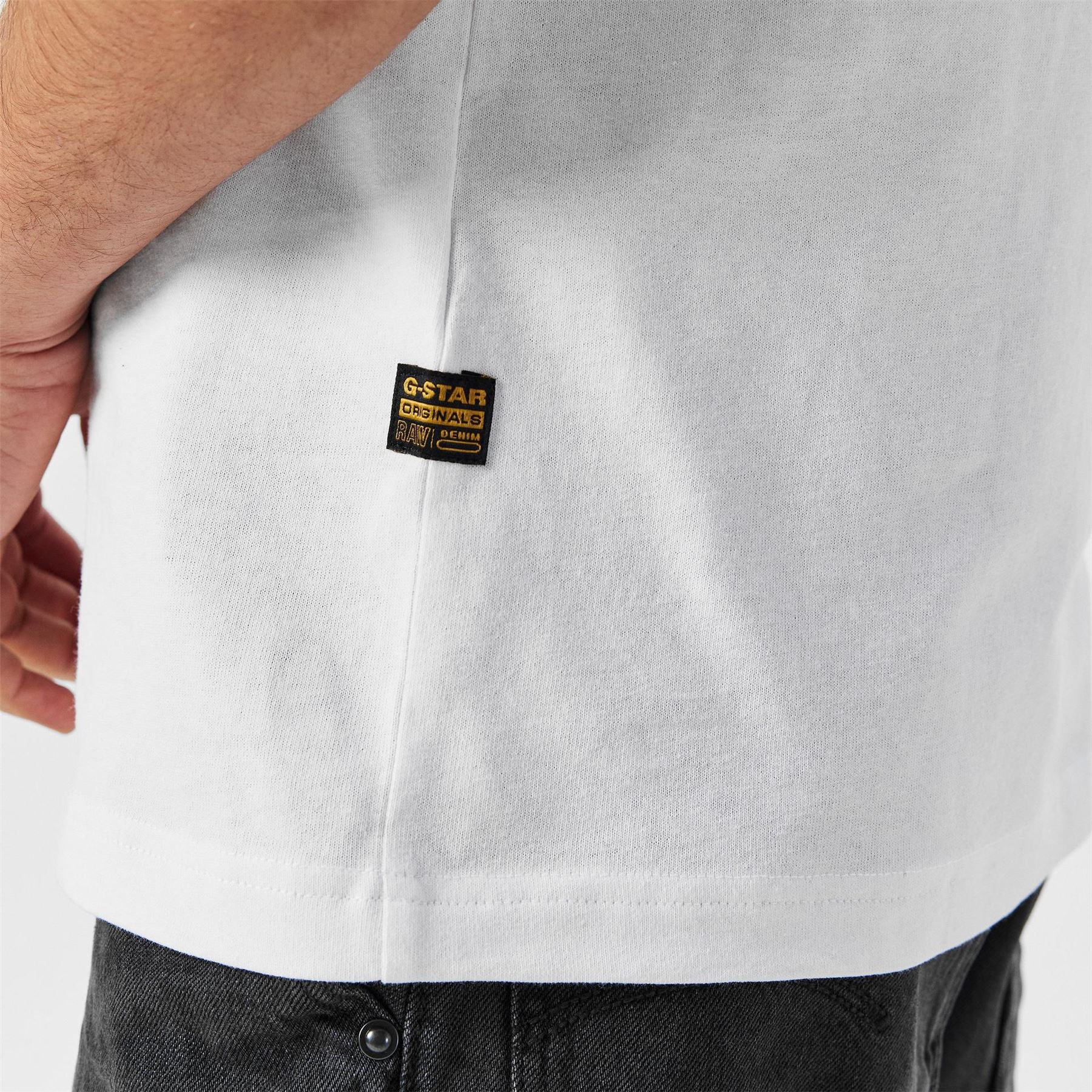 G Star Regular Fit Lettering Crew Neck T-Shirt - Image 5