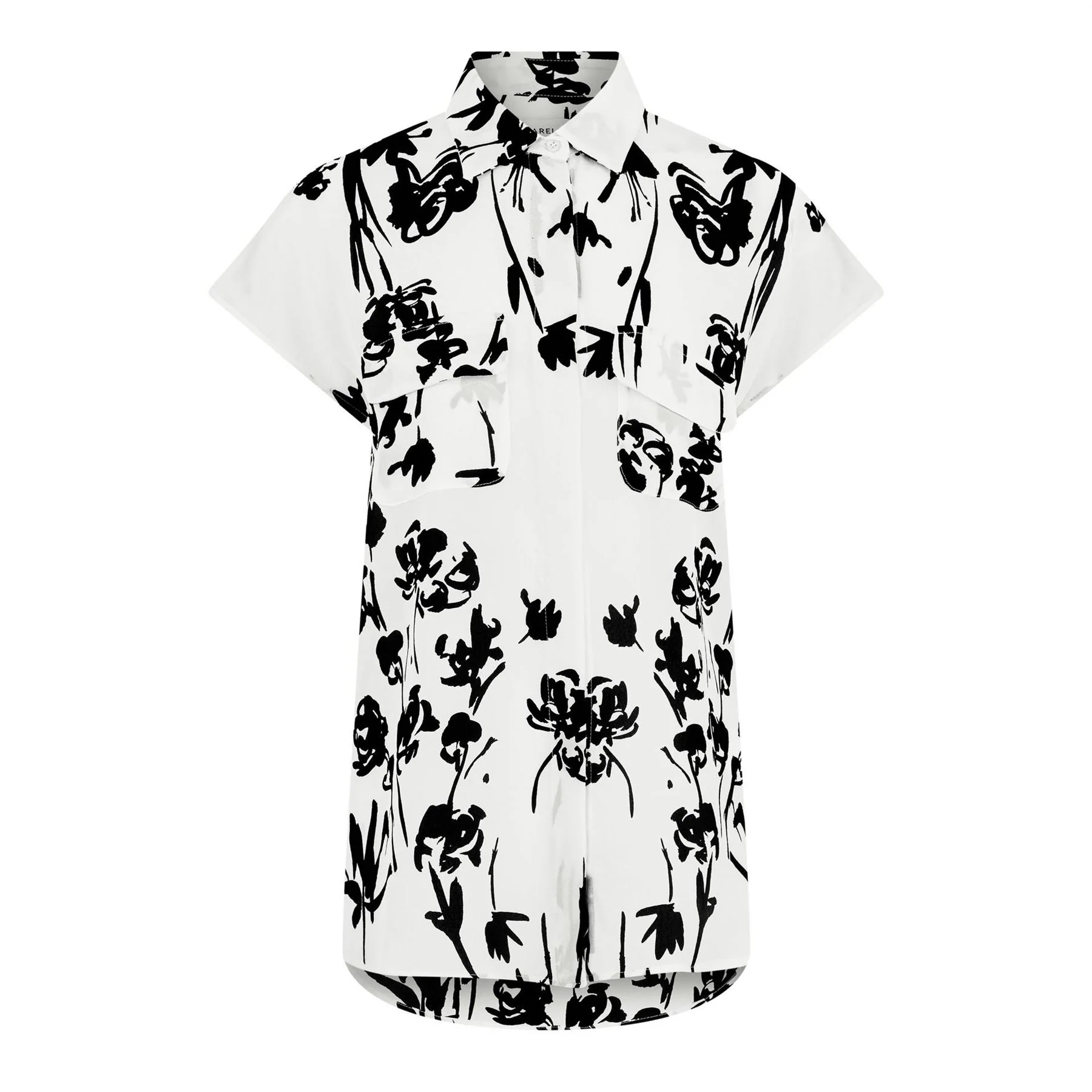 Marella Floral Print Short Sleeve Patterned Shirt - Image 5