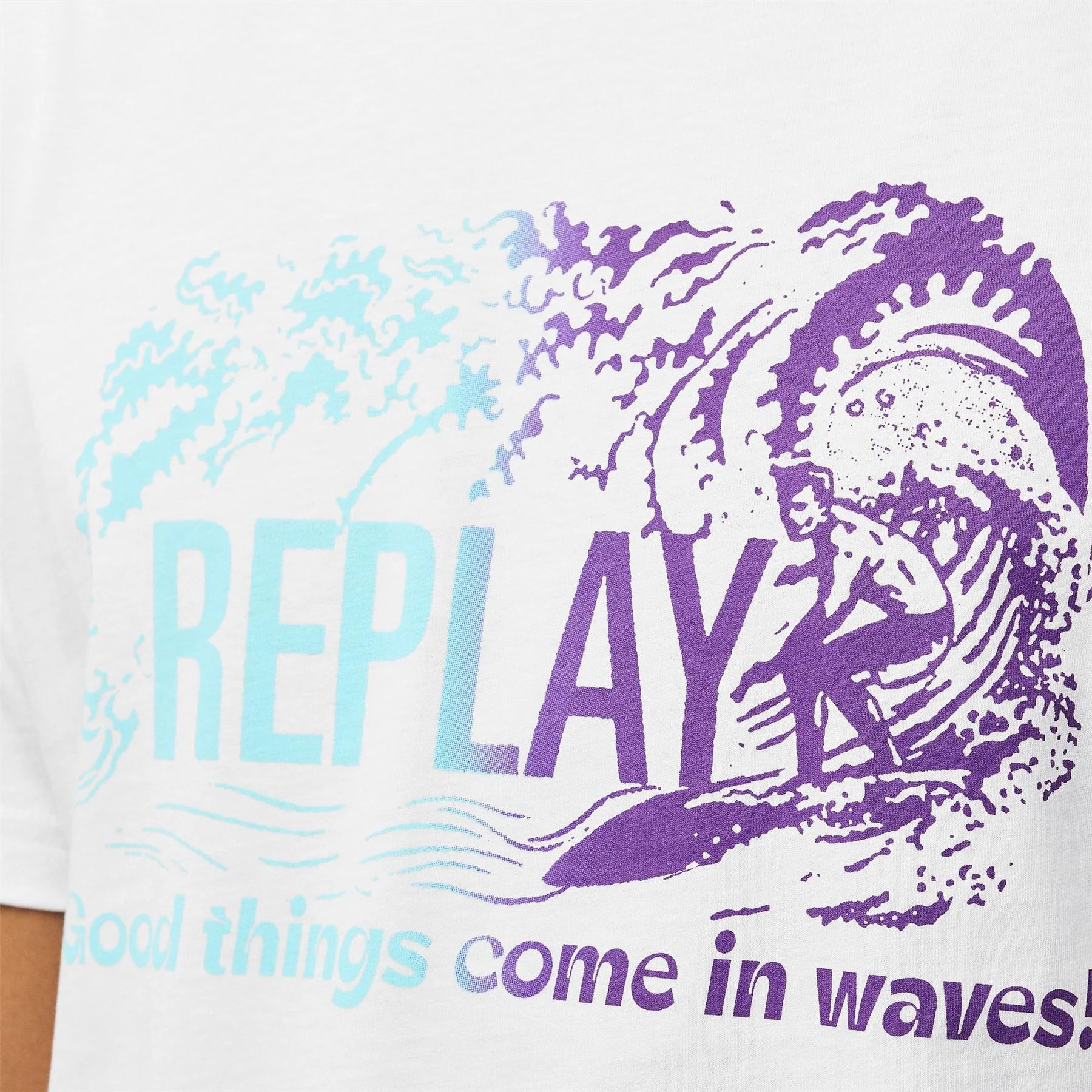 Replay Regular Fit Crew Neck Short Sleeve T-Shirt - Image 5