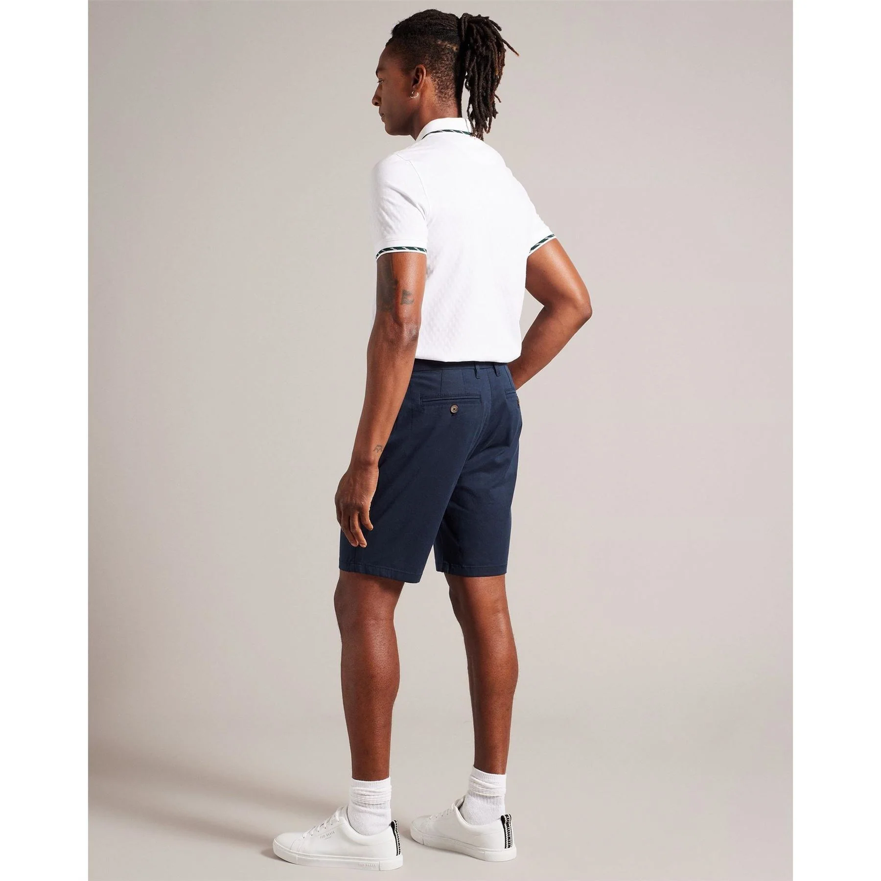 Ted Baker Solid Patterned Chino Shorts - Image 10