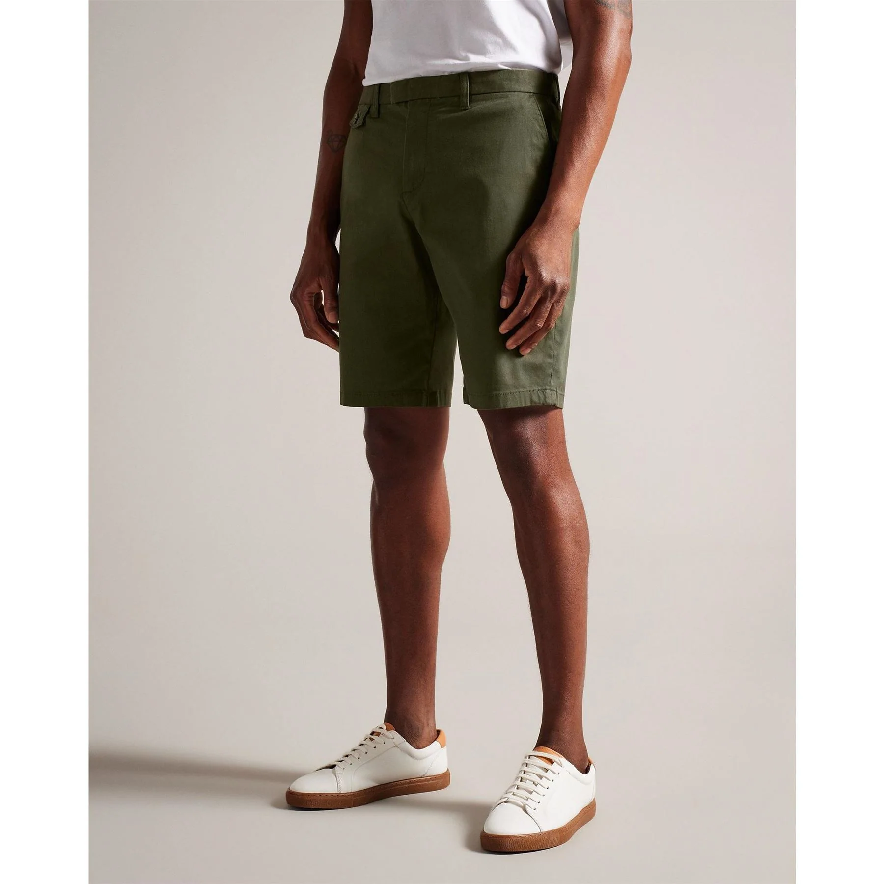 Ted Baker Solid Patterned Chino Shorts - Image 15