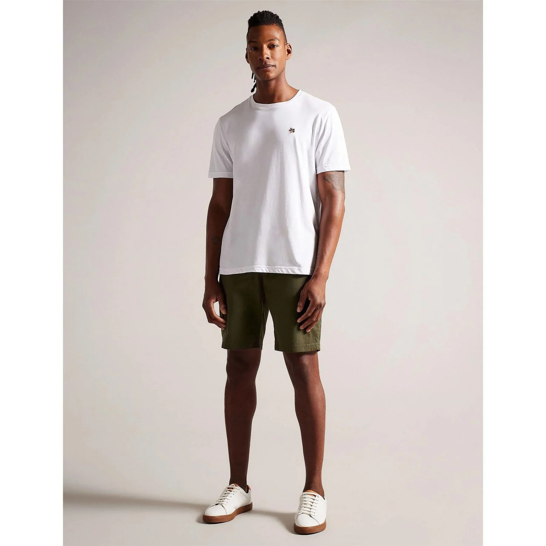 Ted Baker Solid Patterned Chino Shorts - Image 18