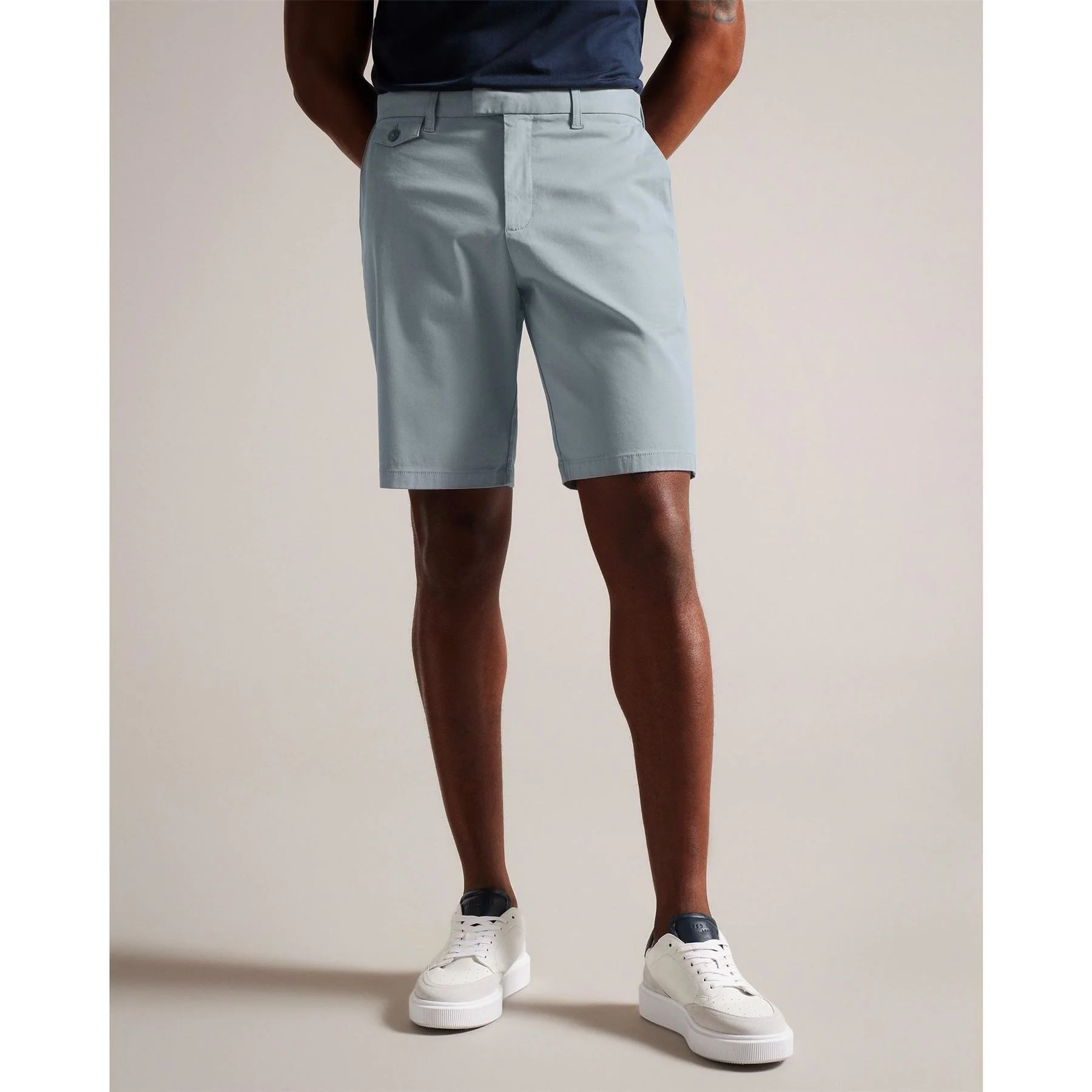 Ted Baker Solid Patterned Chino Shorts - Image 33
