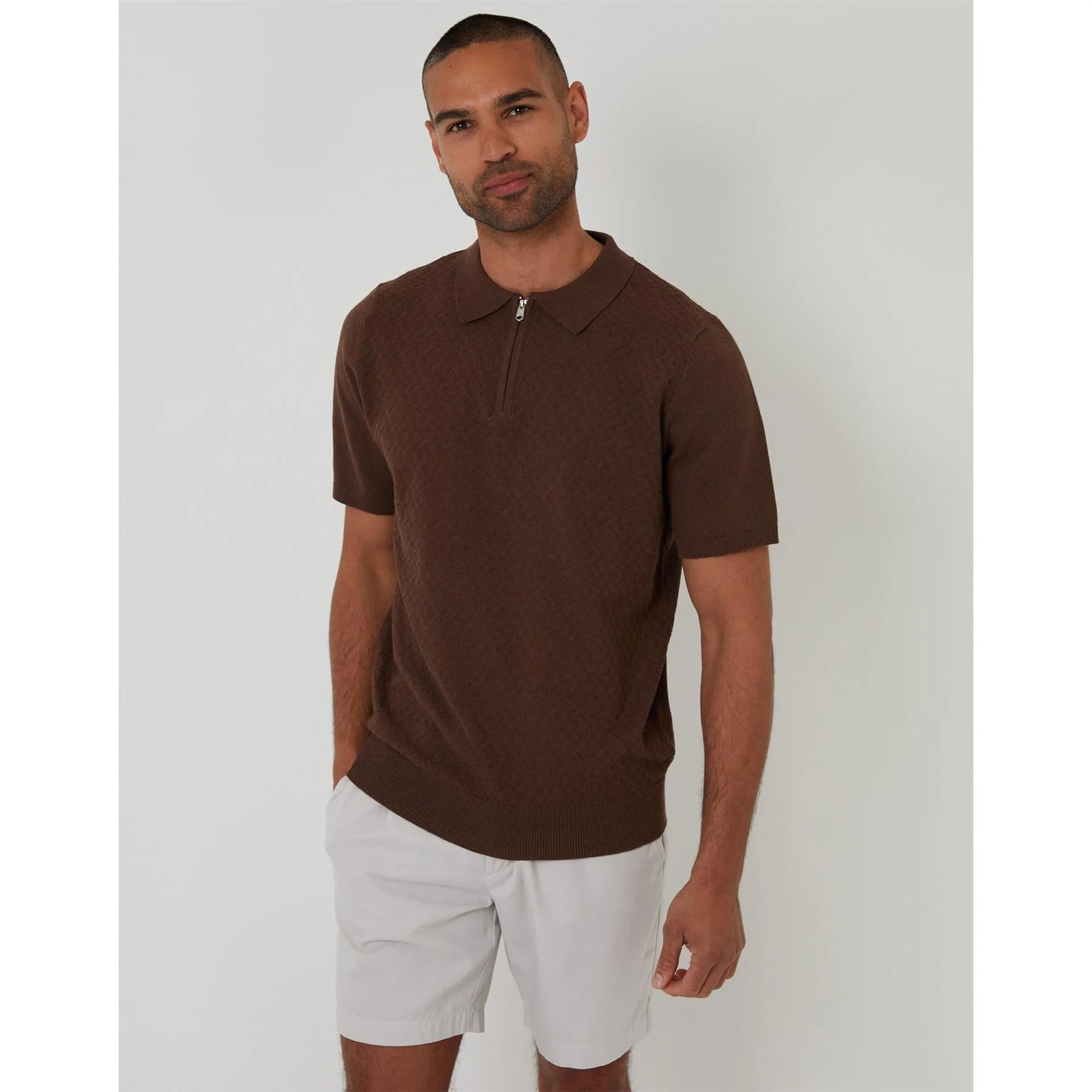 Threadbare Whittley Polo Shirt Collared Neck Short Sleeve - Image 3